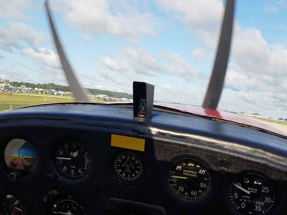 Alpha Systems AOA Eagle Angle of Attack Indicator Installed in an Aeronca O58B